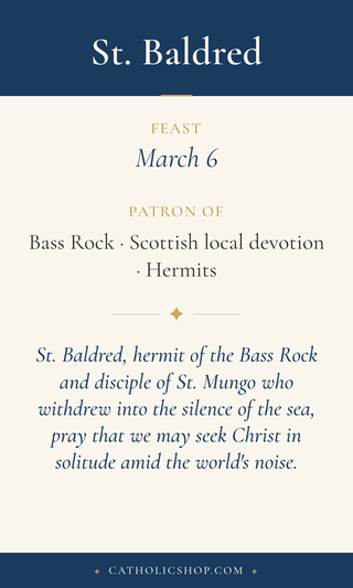 St. Baldred Holy Cards