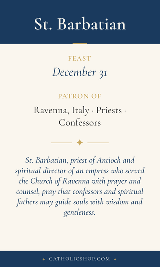 St. Barbatian Holy Cards