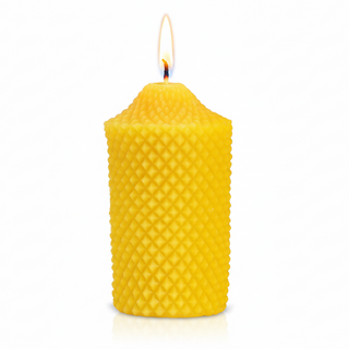 100% Beeswax Catholic Prayer Pillar Candle