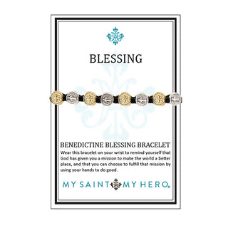Benedictine Blessing Bracelet Slate - Mixed Medals