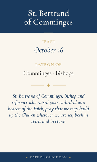 St. Bertrand of Comminges Holy Cards