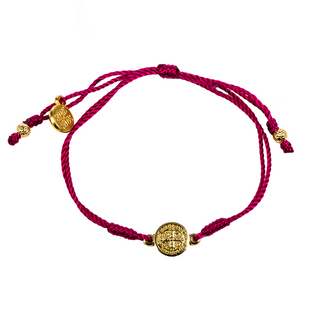 Breathe Blessing Bracelet Pink - Gold