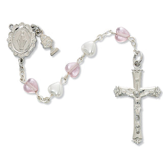 Pearl & Pink Crystal Rosary
