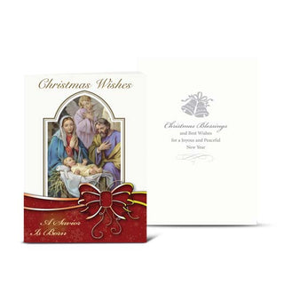 Bethlehem Christmas Card With Drummer Boy and Shepherd 10-Pack