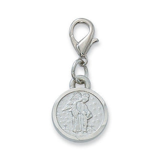 Guardian Angel Medal With Pink