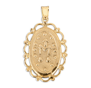 Gold & Sterling Silver Cameo Miraculous Medal - SALE