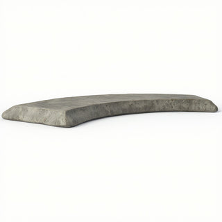 Curved Garden Bench Top — Antique Stone finish