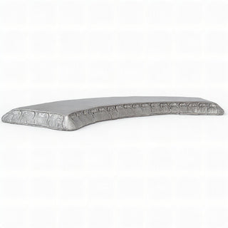 Curved Garden Bench Top — Antique Silver finish