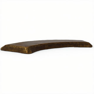 Curved Garden Bench Top — Bronze finish