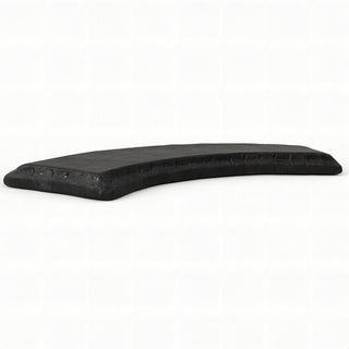 Curved Garden Bench Top — Dusted Black finish