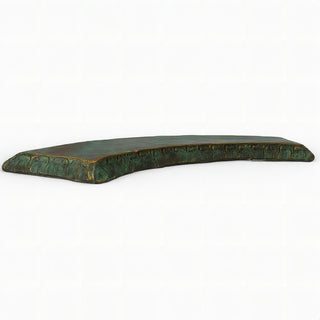 Curved Garden Bench Top — Green Bronze finish