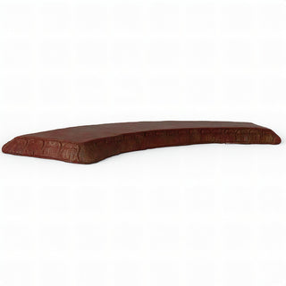 Curved Garden Bench Top — Rust finish