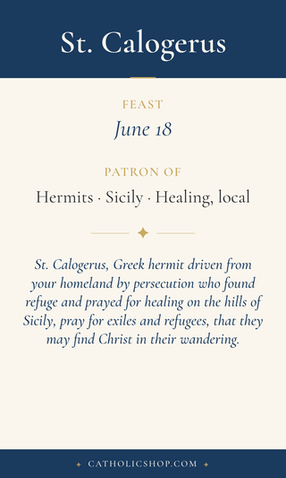 St. Calogerus Holy Cards
