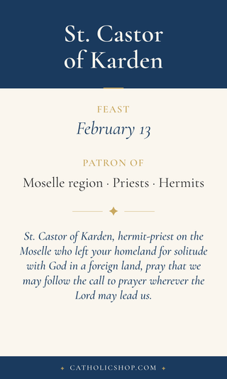 St. Castor of Karden Holy Cards