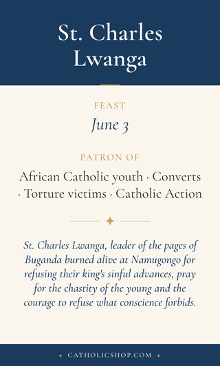 St. Charles Lwanga Holy Cards