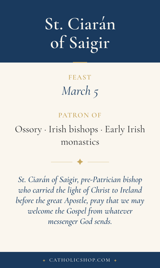 St. Ciarán of Saigir Holy Cards