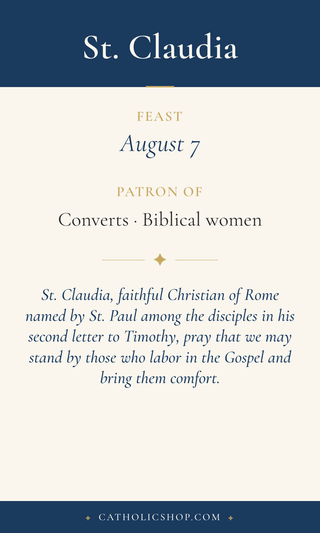St. Claudia Holy Cards