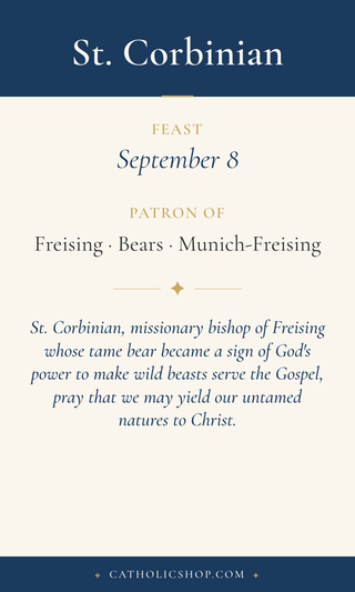 St. Corbinian Holy Cards