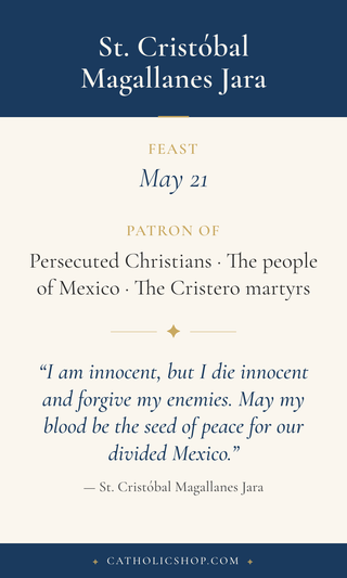 St. Cristóbal Magallanes Jara Holy Cards
