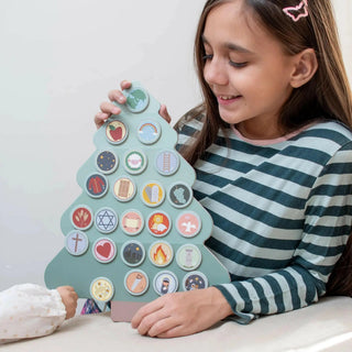 The Jesse Tree Wooden Magnet Set