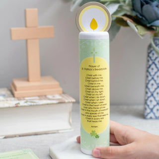 St. Patrick Wooden Prayer Candle