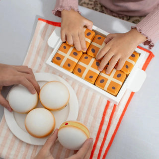 Hot Cross Buns Wooden Play Food Set- Mini Catholic Kitchen