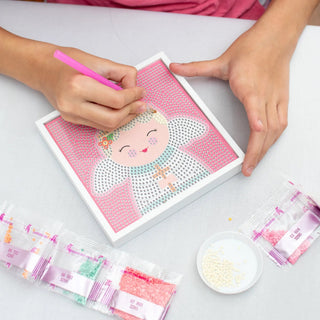 Gem Art Craft Kit Guardian Angel (pink)