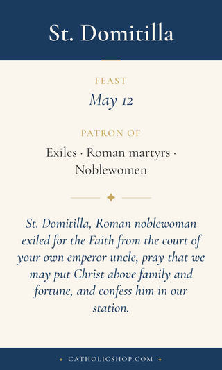 St. Domitilla Holy Cards