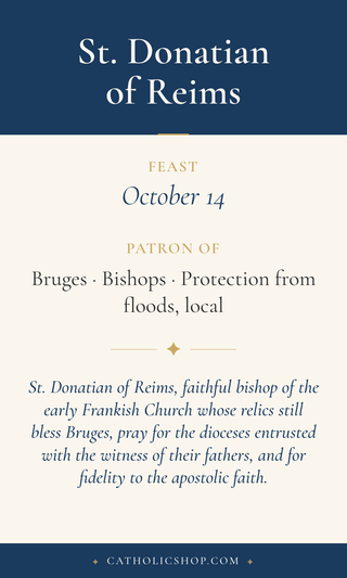 St. Donatian of Reims Holy Cards