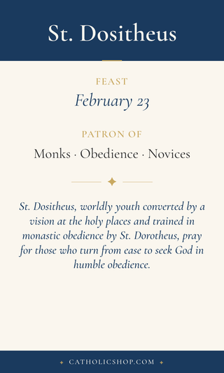 St. Dositheus Holy Cards