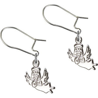 Sterling Silver Dangle Guardian Angel Earrings