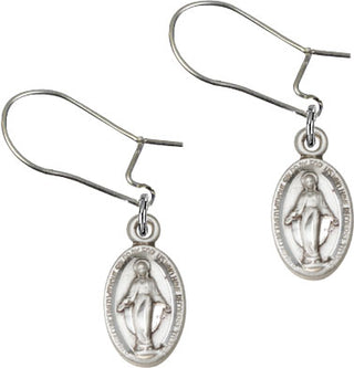 Sterling Silver Dangle Scapular Earrings
