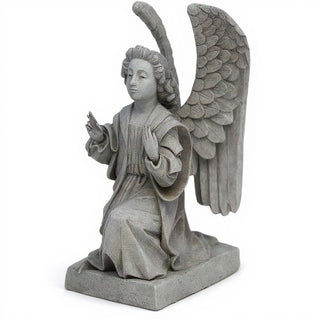 Angel Gabriel from the Annunciation Statue - 8-inch — Old Stone finish