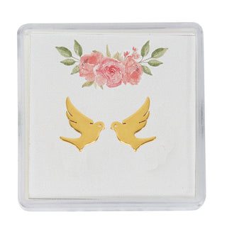 Stainless Dove Earrings With