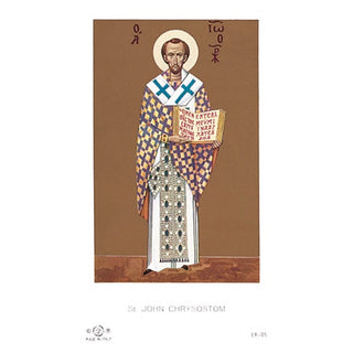 100-Pack - St John Chrysostom Holy Card
