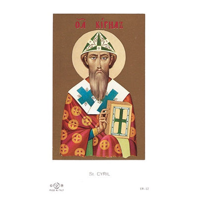 100-Pack - St Cyril Methodius Holy Card