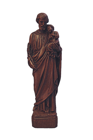 St. Joseph & Child in Woodtone Alabaster 6.75"