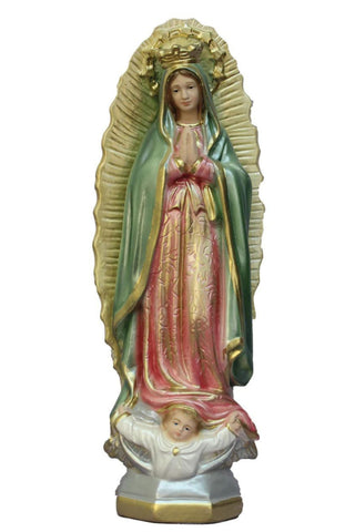 Our Lady of Guadalupe in Ceramic Color 11.75"