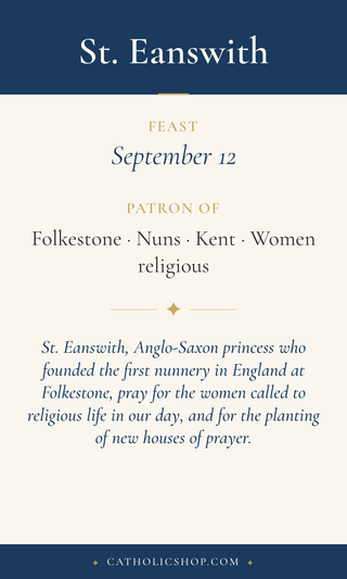 St. Eanswith Holy Cards
