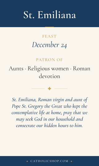 St. Emiliana Holy Cards