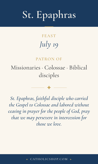 St. Epaphras Holy Cards