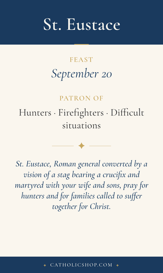 St. Eustace Holy Cards