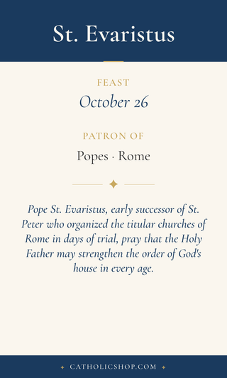 St. Evaristus Holy Cards