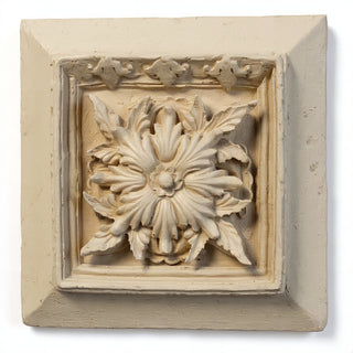 Seville Leaf Plaque Wall Plaque - 13-inch — Museum Terracotta finish