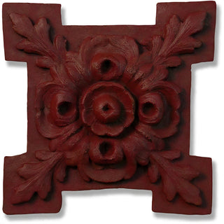 Rosette Fragment Wall Fragment — Rust finish
