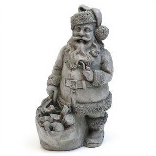 Santa Claus Figure - 19-inch — Old Stone finish