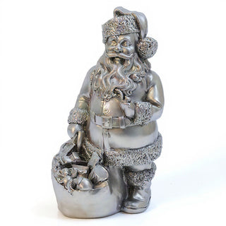 Santa Claus Figure - 19-inch — Silver finish