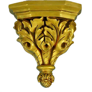 Oak Leaf Bracket - 14-inch — Deep Gold finish