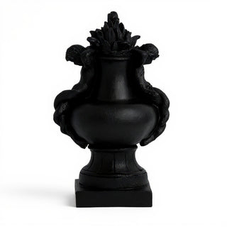 Cherub Siren Urn Planter - 14-inch — Dusted Black finish