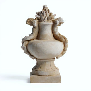 Cherub Siren Urn Planter - 14-inch — Museum Terracotta finish